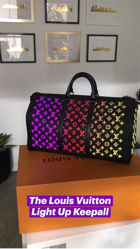 light lv|lv light up bag.